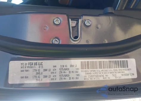 2016 Ram 1500 Longhorn z USA, uszkodzony, nr VIN 1C6RR7PT8GS100746